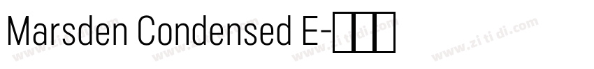Marsden Condensed E字体转换